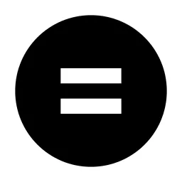 Creative Commons Nd Fill Icon