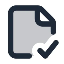 File Check Duotone Icon