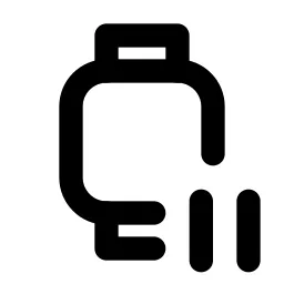 Device Watch Pause Line Icon