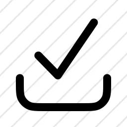  Inbox Checked Saved Icon