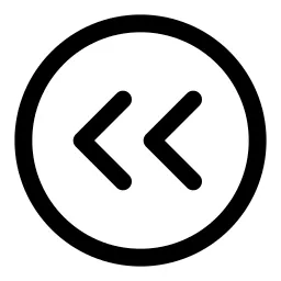 Fast Left Circle Icon