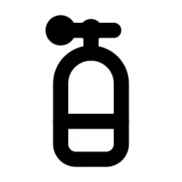 Scuba Diving Tank Line Icon