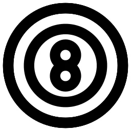 Eight Ball Billiard Icon