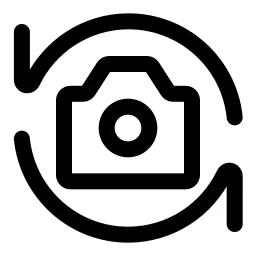 Rotate Camera Left Icon