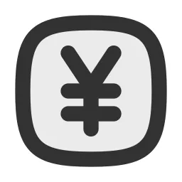 Yen Square Duotone Icon