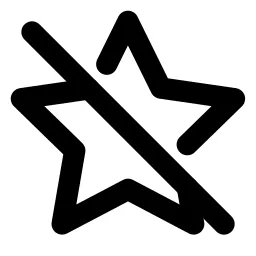Star Off Line Icon