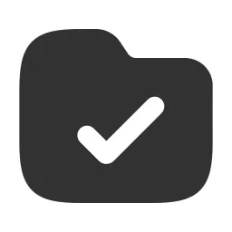 Folder Check Fill Icon