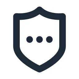 Shield Dots Line Icon