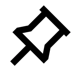 Pushpin Line Icon