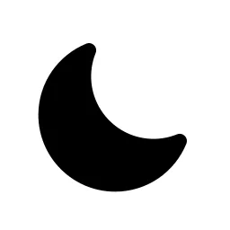 Moon 1 Fill Icon