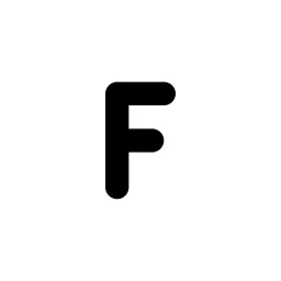 Letter F Small Line Icon