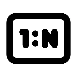 Relation One To Many Line Icon