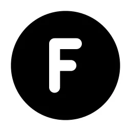 Circle Letter F Icon
