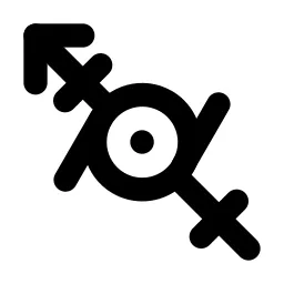 Gender Genderfluid Line Icon