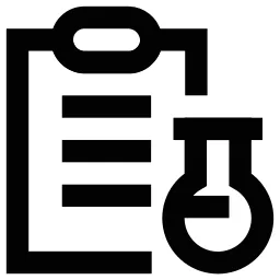 Clipboard Test Tube Icon