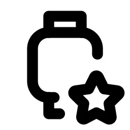 Device Watch Star Line Icon