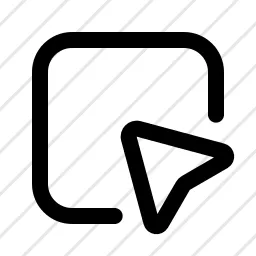 Square Cursor Cursor Box Arrow Icon