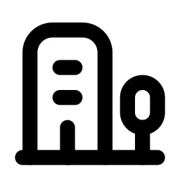 Building Estate Line Icon