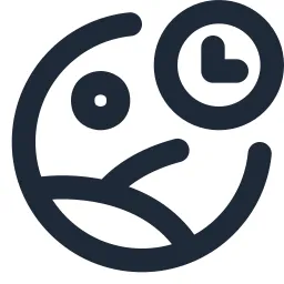Image Circle Clock Line Icon