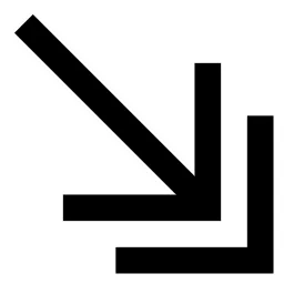 Double Arrow Down Right Icon