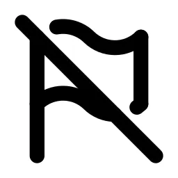 Flag Off Line Icon