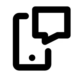 Device Mobile Message Line Icon