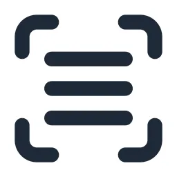 Scan Menu Solid Icon