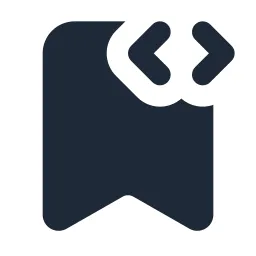 Bookmark Code Solid Icon