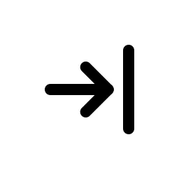 Arrow Right To Line Duo Icon