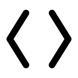 Brackets Angle Line Icon