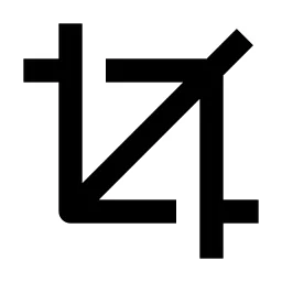 Crop 2 Line Icon