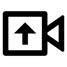 Video Upload Line Icon