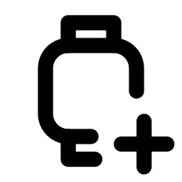 Device Watch Plus Line Icon