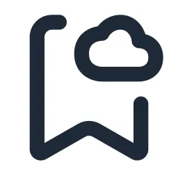 Bookmark Cloud Line Icon