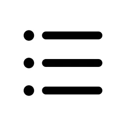 Bulleted List Fill Icon