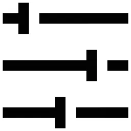 Horizontal Sliders Lines Icon