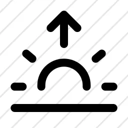 Sunrise Arrow Up Icon