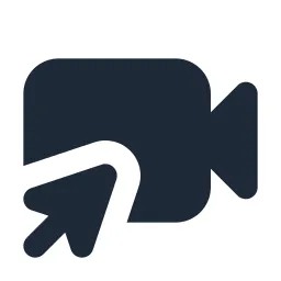Video Cursor Solid Icon