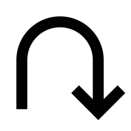 Arrow Turn Back Line Icon