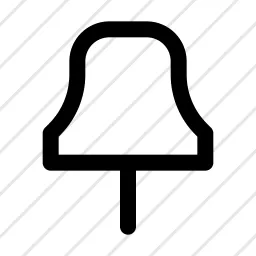 Thumbtack Pin Location Bookmark Icon