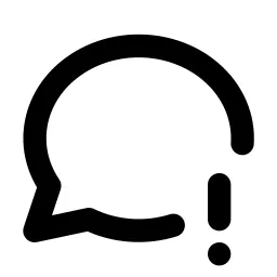 Message Circle Exclamation Line Icon