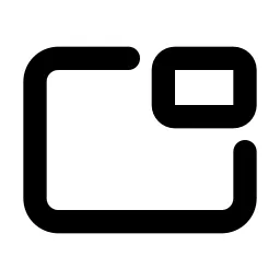 Picture In Picture Top Line Icon