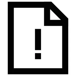Exclamation File Icon