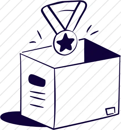 Box with Medal