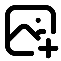 Photo Plus Line Icon