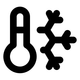 Temperature Snow Line Icon
