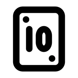 Play Card 10 Line Icon