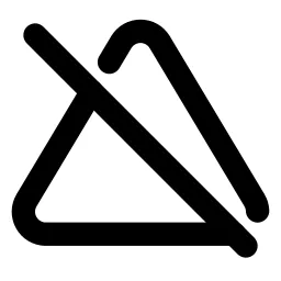 Triangle Off Line Icon