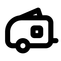 Caravan Line Icon