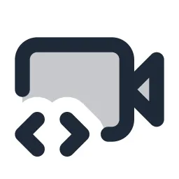 Video Code Duotone Icon